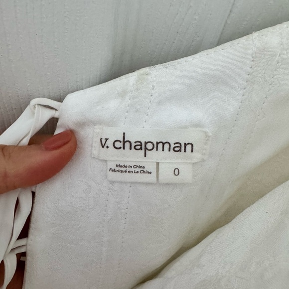 V. Chapman The Evie Dress in White Windsor Brocade - Picture 12 of 12